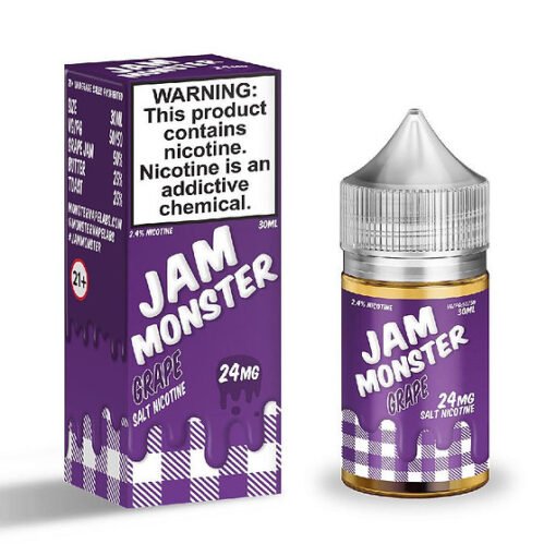 น้ำยา Jam Monster Salt Nic เป็นน้ำยาจากประเทศอเมริกา คุณภาพสูง ทั้งด้านกลิ่น และรสชาติที่แตกต่างจากน้ำยาธรรมดาทั่วๆไป ไม่หวานเลี่ยนจนเกินไป มีกลิ่นที่เป็นเอกลักษณ์เฉพาะตัว หาตัวจับยาก นิโคติน 24/48 mg ปริมาณน้ำยา 30 ml ตัวน้ำยาเองได้รับมาตรฐานการผลิตที่เต็มไปด้วยคุณภาพจากโรงงานของบริษัท Monstervapelabs