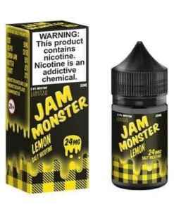 น้ำยา Jam Monster Salt Nic เป็นน้ำยาจากประเทศอเมริกา คุณภาพสูง ทั้งด้านกลิ่น และรสชาติที่แตกต่างจากน้ำยาธรรมดาทั่วๆไป ไม่หวานเลี่ยนจนเกินไป มีกลิ่นที่เป็นเอกลักษณ์เฉพาะตัว หาตัวจับยาก นิโคติน 24/48 mg ปริมาณน้ำยา 30 ml ตัวน้ำยาเองได้รับมาตรฐานการผลิตที่เต็มไปด้วยคุณภาพจากโรงงานของบริษัท Monstervapelabs