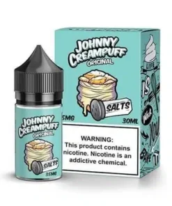 น้ำยาบุหรี่ไฟฟ้า Johnny Creampuff Salt Nic USA [แท้] จากแบรนด์ Tinted Brew Liquid Co. น้ำยาบุหรี่ไฟฟ้า Salt Nic  พรีเมี่ยมอเมริกา สายขนม นิโคตินพรีเมี่ยม นำเข้าจากอเมกา ทุกขวด การันตีของแท้ แน่นอน คนที่มองหาน้ำยาเกรดดีและชอบสายขนมห้ามพลาดตัวนี้ ปริมาณความจุ 30 ml นิโคติน Nic 35 / Nic 50 ครีมพัฟเนื้อแป้งหอมเนยแสนอร่อย