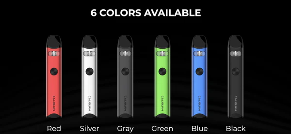 UWELL CALIBRUN A3 Pod Kit มาพร้อมกำลังไฟสูงสุด 13W มาพร้อมแบตเตอรี่ในตัวขนาด 520 mAh มีหัวพอตพร้อมคอยล์ขนาด 1.0 ohm แถมมาให้อีกหนึ่งหัวในกล่อง มีความจุ 2ml ให้ฟีลสูบ MTL (Mouth to Lung) ตามแบบฉบับของ คาริเบิน A3