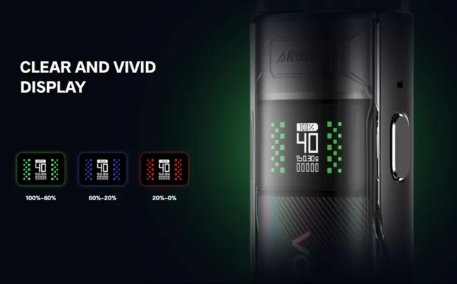 Voopoo Argus E40 Pod Kit พอตบุหรี่ไฟฟ้ารุ่นใหม่ล่าสุด จากแบรนด์ Voopoo กับซีรีส์ Argus รุ่นรหัสใหม่ E40 ครอบคลุมการใช้งานได้ดีทั้งในการใช้งานกับน้ำยาบุหรี่ไฟฟ้าแบบSalt nic และ Free base ใช้งานง่ายไม่ซับซ้อน ดีไซน์สวย ปรับกำลังไฟได้ถึง 5 - 40w พร้อมแบตเตอรี่ในตัวให้มามากถึง 1800mAh