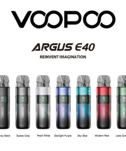 Voopoo Argus E40 Pod Kit พอตบุหรี่ไฟฟ้ารุ่นใหม่ล่าสุด จากแบรนด์ Voopoo กับซีรีส์ Argus รุ่นรหัสใหม่ E40 ครอบคลุมการใช้งานได้ดีทั้งในการใช้งานกับน้ำยาบุหรี่ไฟฟ้าแบบSalt nic และ Free base ใช้งานง่ายไม่ซับซ้อน ดีไซน์สวย ปรับกำลังไฟได้ถึง 5 - 40w พร้อมแบตเตอรี่ในตัวให้มามากถึง 1800mAh