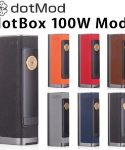 Dotmod DotBox 100W (เครื่องเปล่า) บุหรี่ไฟฟ้าที่มีประสิทธิภาพสูงสุดในตลาดด้วยกำลังไฟสูงสุด 100W และการดีไซน์หรูหราทำจาก Zinc Alloy รองรับแบตเตอรี่ 21700 หรือ 18650 ใช้ร่วมกับ Dottank Max